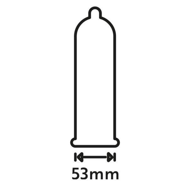 Préservatifs lubrifiés extra fin en latex x12 avec réservoir Extra Feel 53 mm 